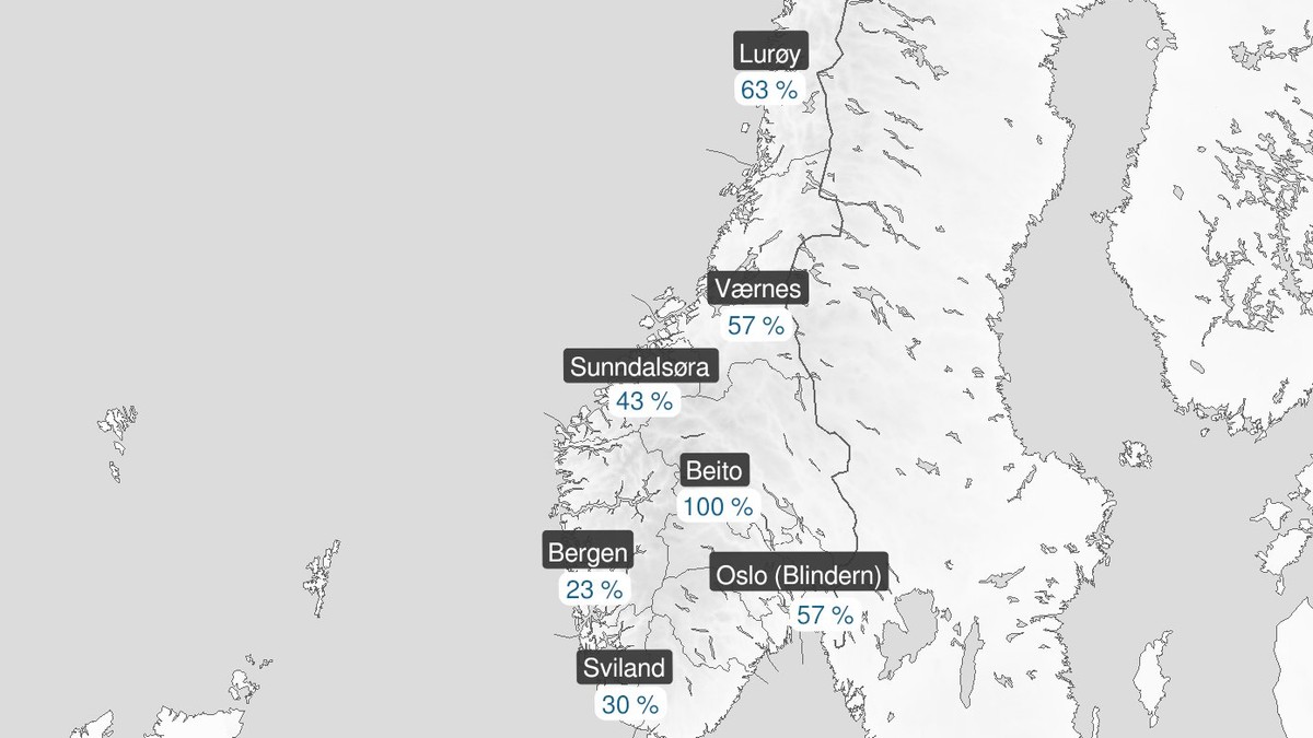 Håpar du på kvit jul? Dette seier statistikken