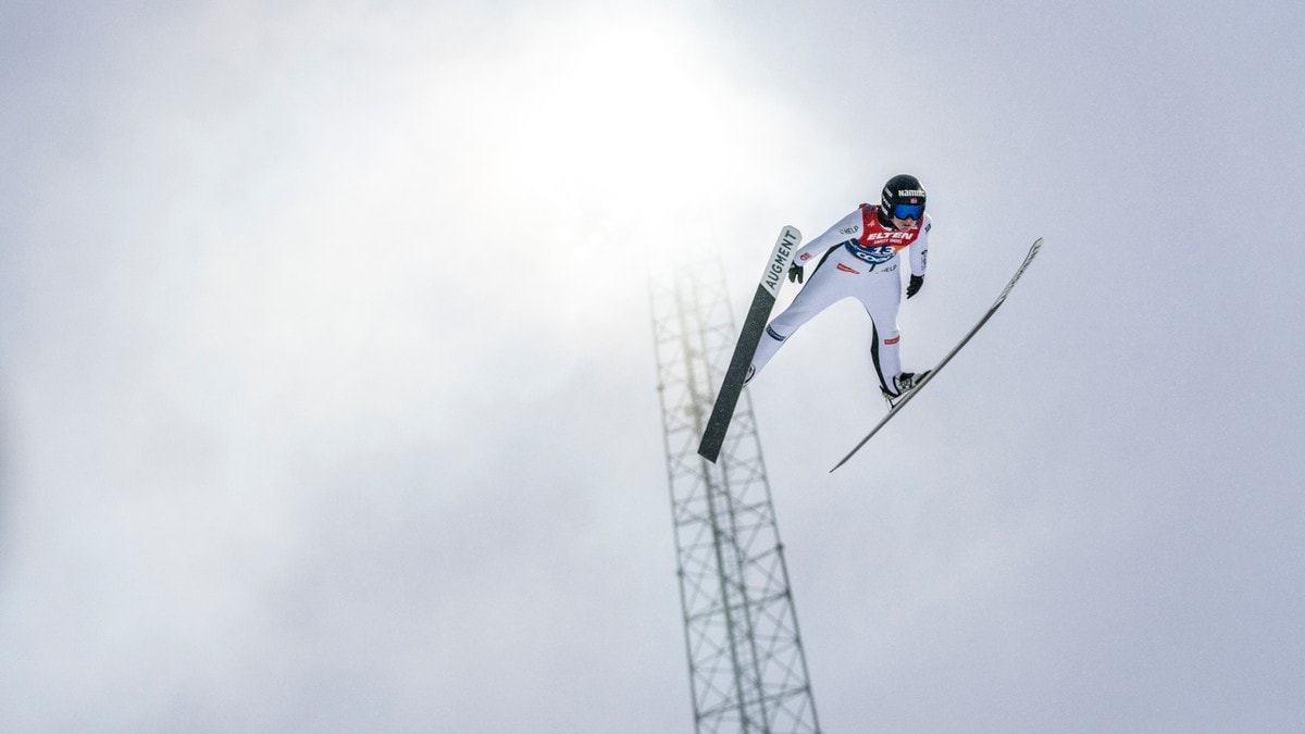 Kvandal hoppet 127 meter og ble nummer fire