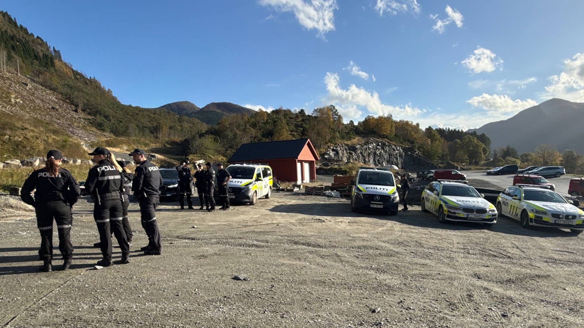 Politi på plass i Vevring