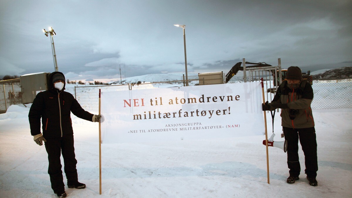Protesterte mot at atomubåten fikk legge til i Tromsø