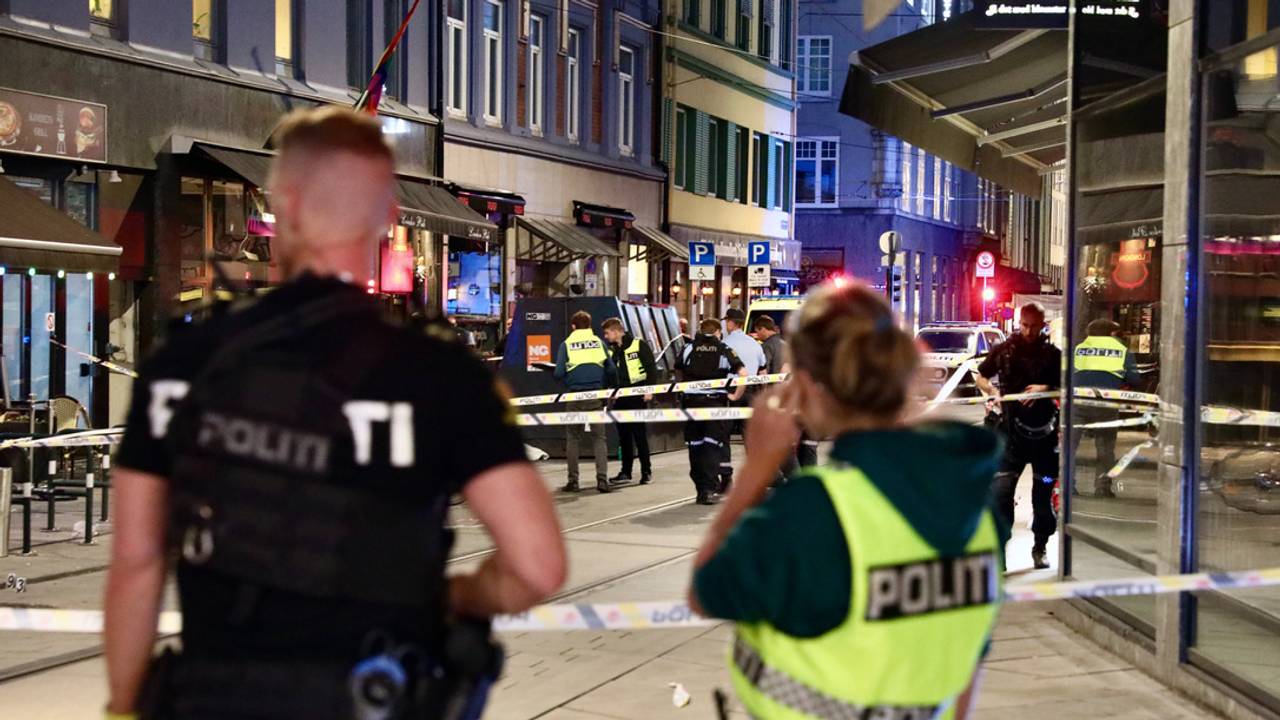 POliti på åstedet etter Oslo-skytingen