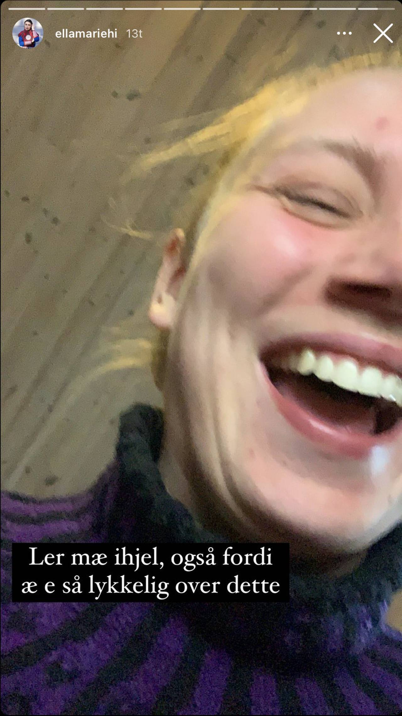 Ella Marie Hætta Isaksens instagram-story 4