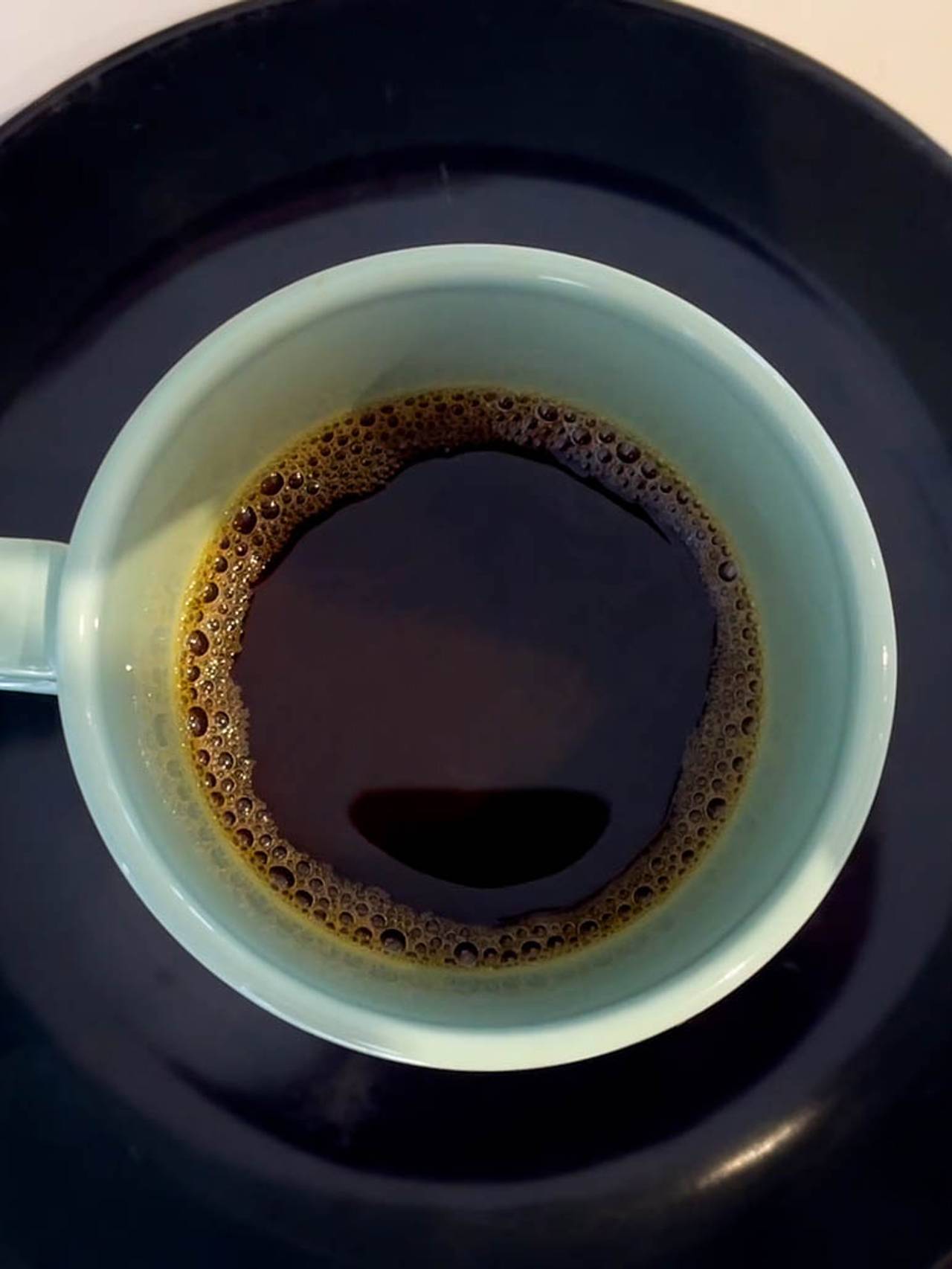 Svart kaffe kan være foretrukket av folk med god hjertehelse.