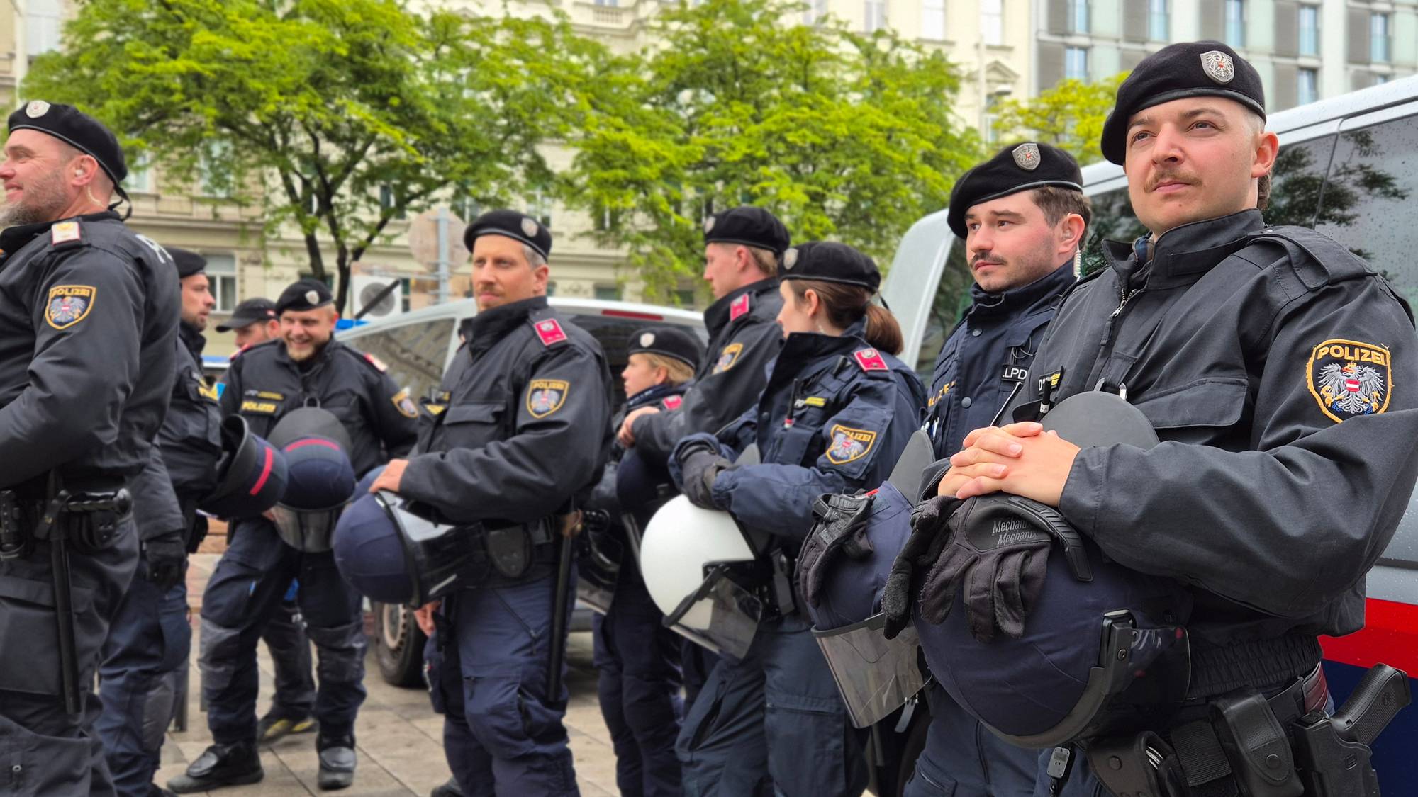 Politiet i Wien lørdag
