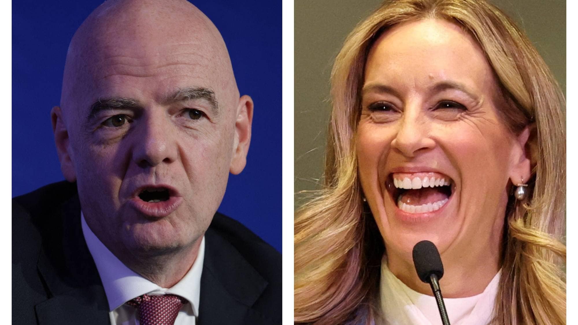 Infantino og Mikie Sherrill.