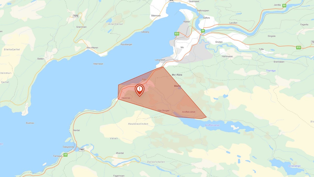 898 kundar er straumlause i Mo i Rana