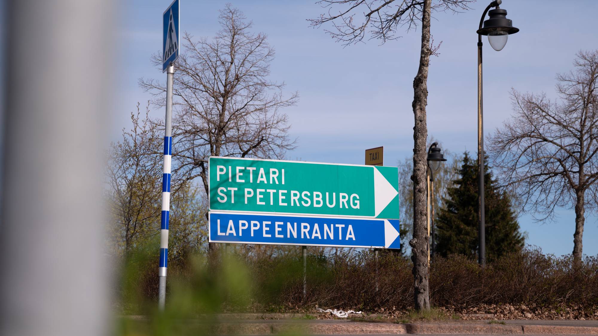 Skilt til St Petersburg