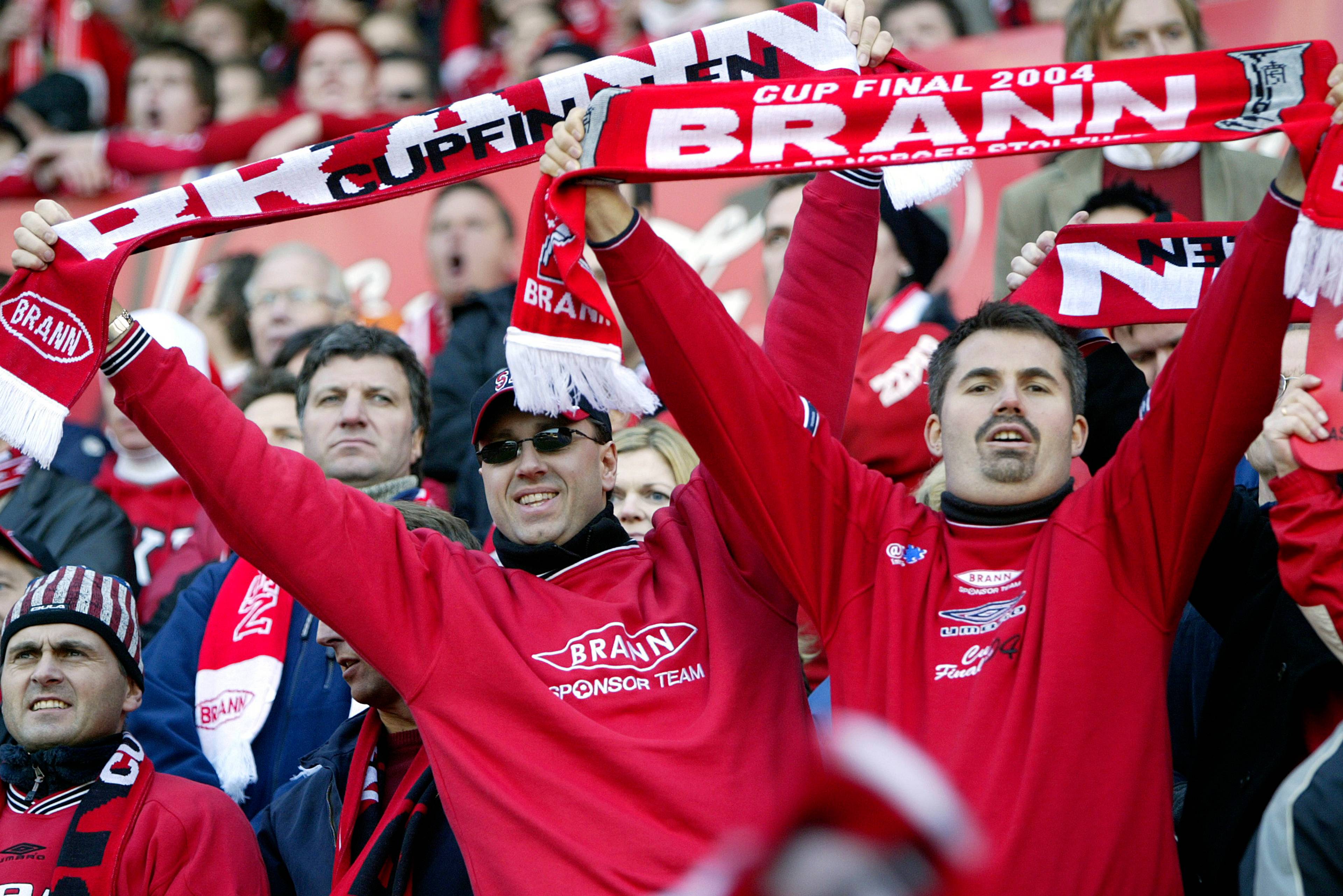 Brann supportere under cupfinalen i 2004