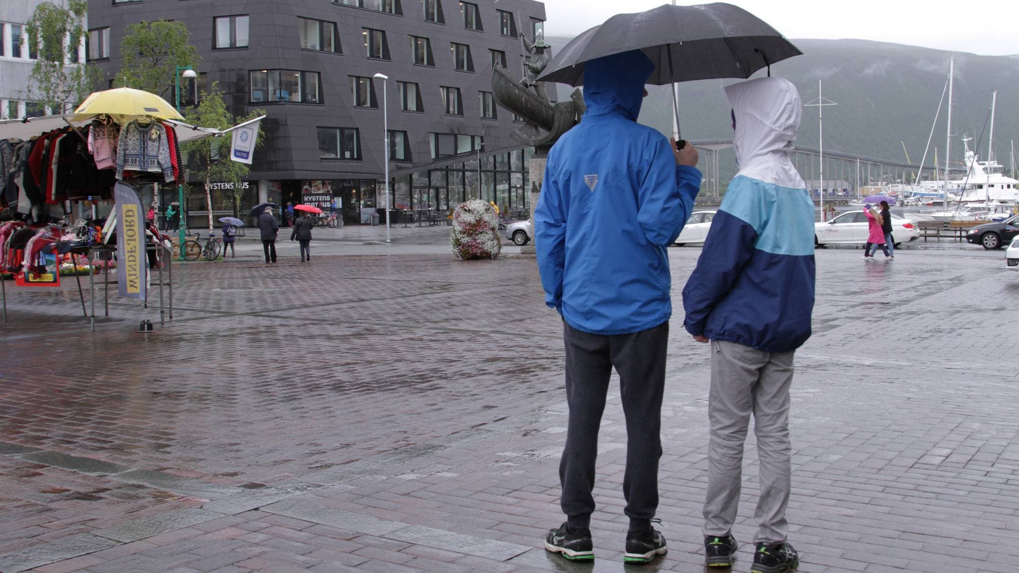 Regnvær i Tromsø.