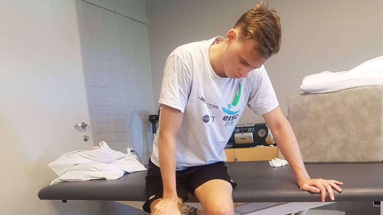 Bernt Marius Rørstad på rehabilitering.