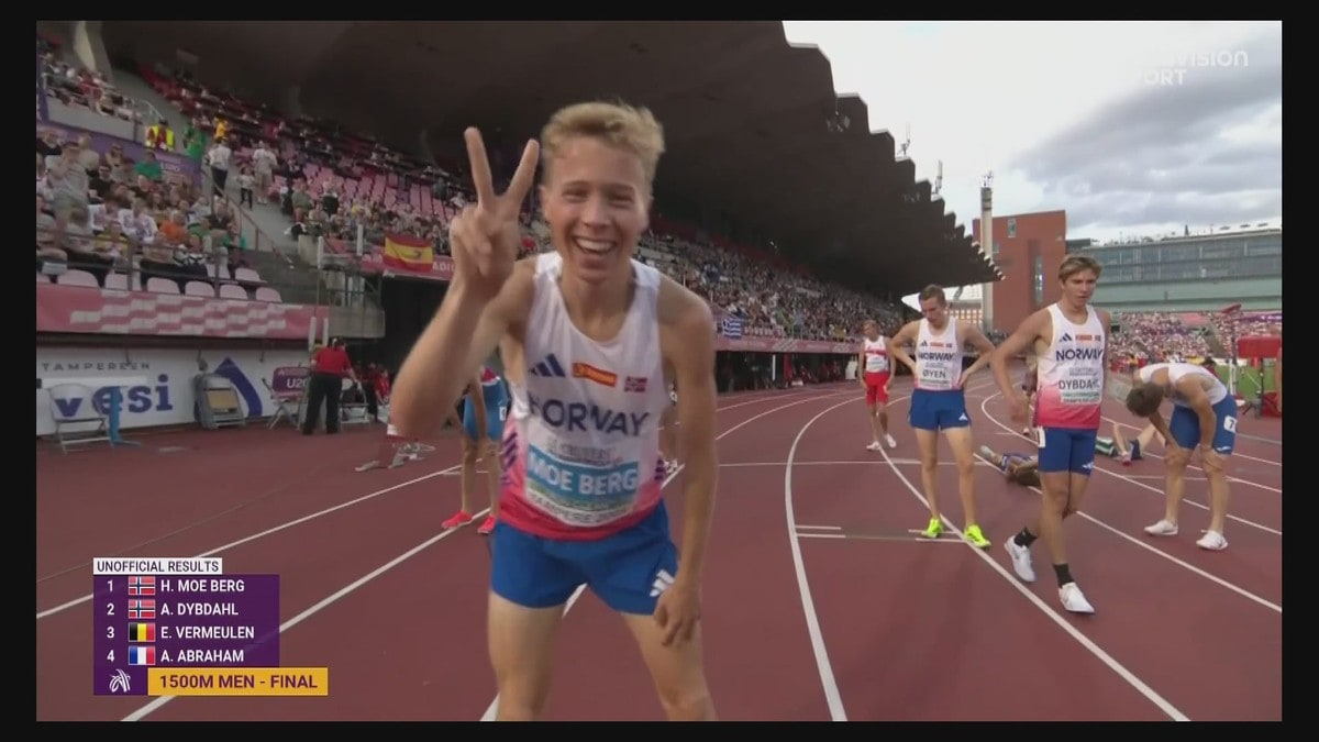 Håkon Moe Berg kopierte Jakob Ingebrigtsen med gulldobbel: – Har mye av det samme i seg