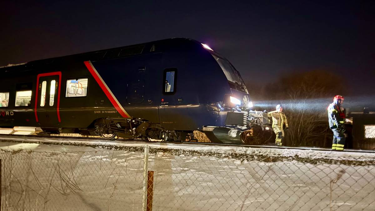 Passasjertog sporet av i Bodø