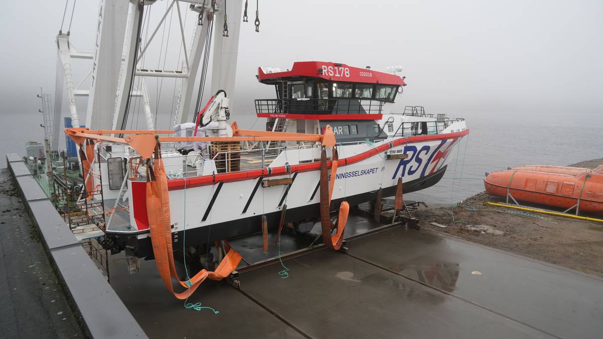 Skulle sjøsettes – ble stoppet av vinden