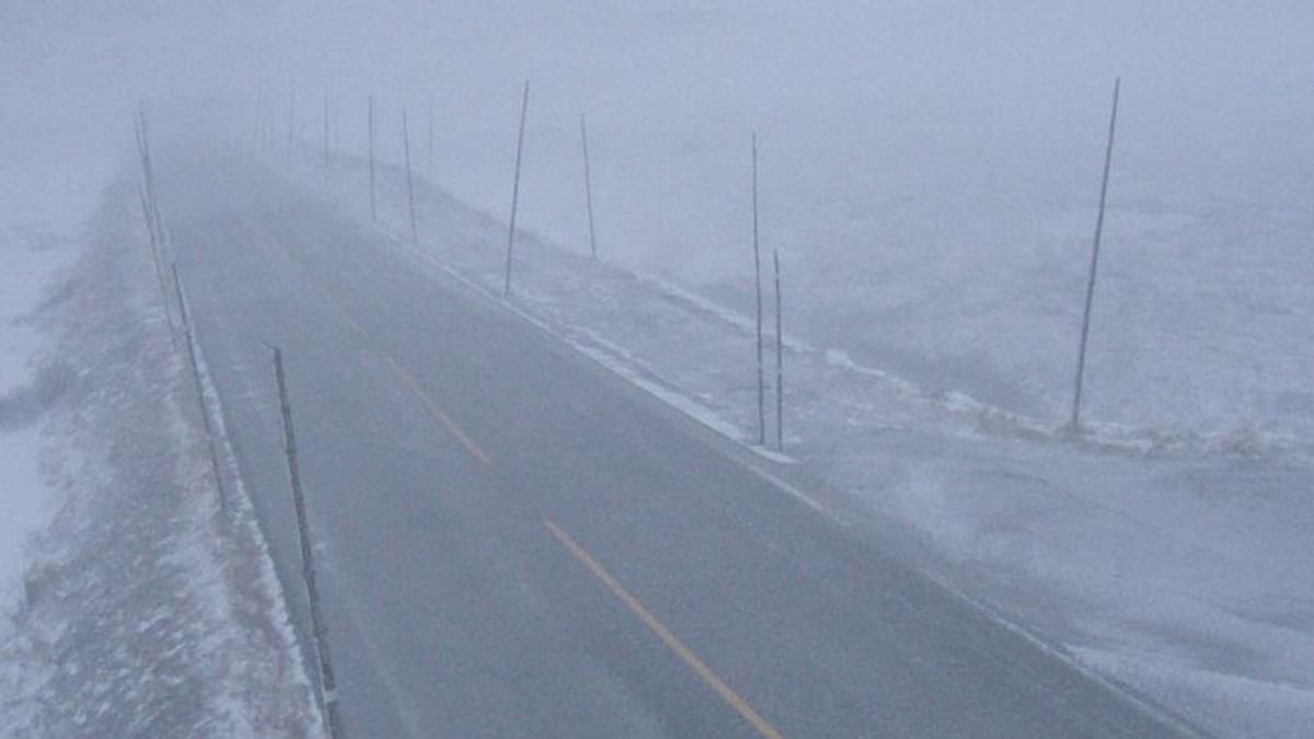 Riksvei 7 over Hardangervidda stengt for personbiler