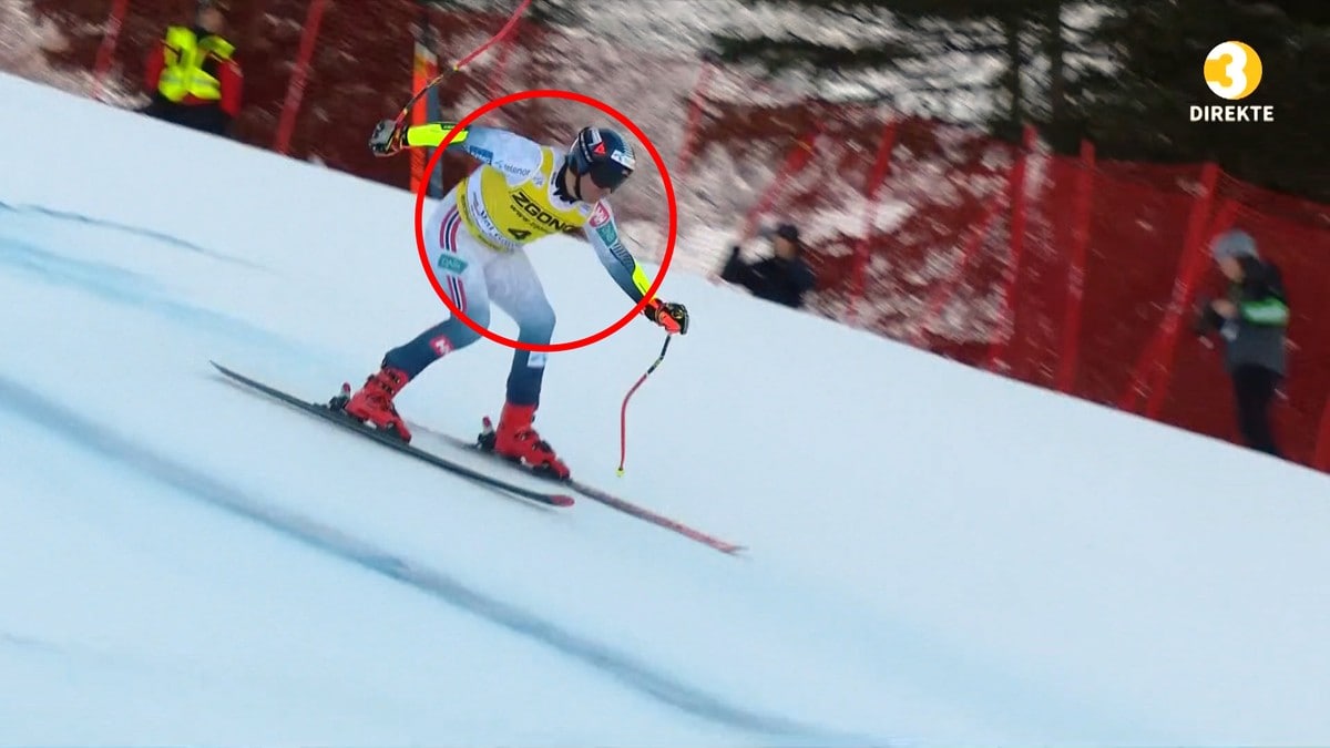 Sensasjonsseier i alpint – airbagen slo ut for nordmann