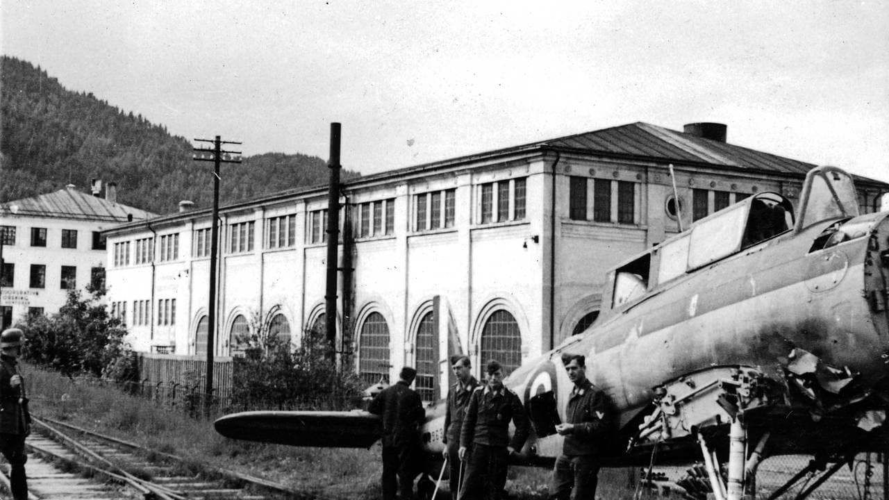 Blackburn skua, britisk fly som ble satt ned på Byneset i Trondheim