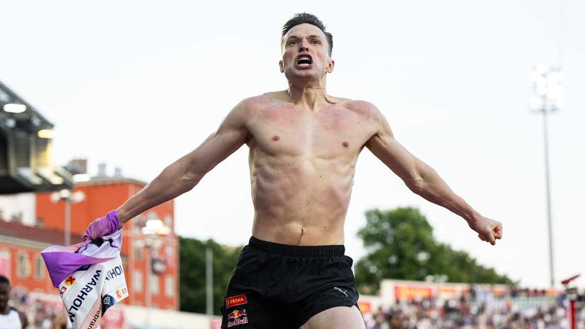 Warholm reagerer på verdsrekord-nei: Kaller det tåpeleg