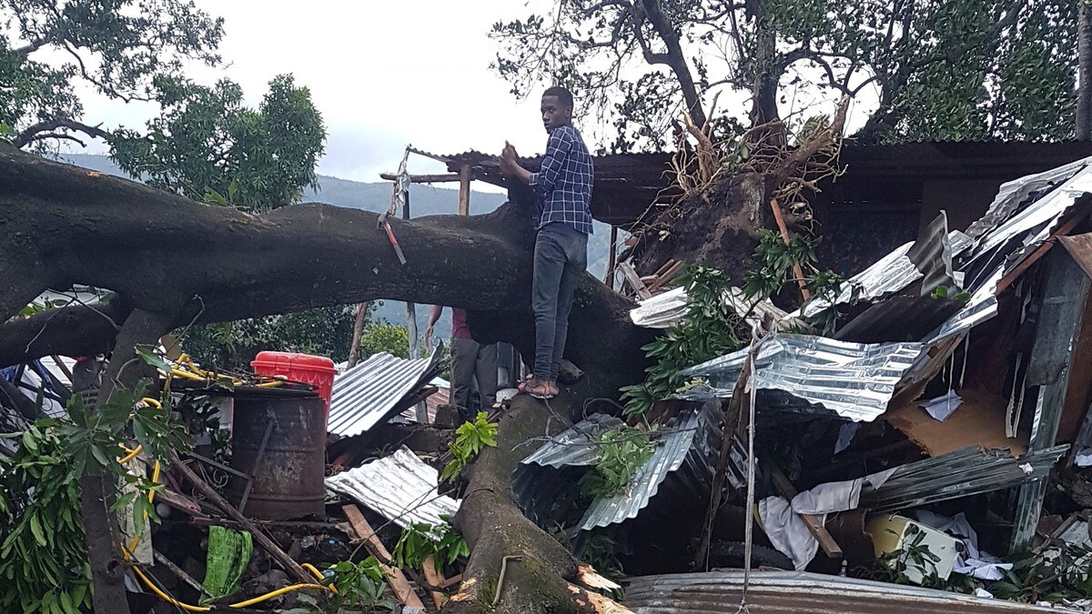 Syklon har nådd Mosambik