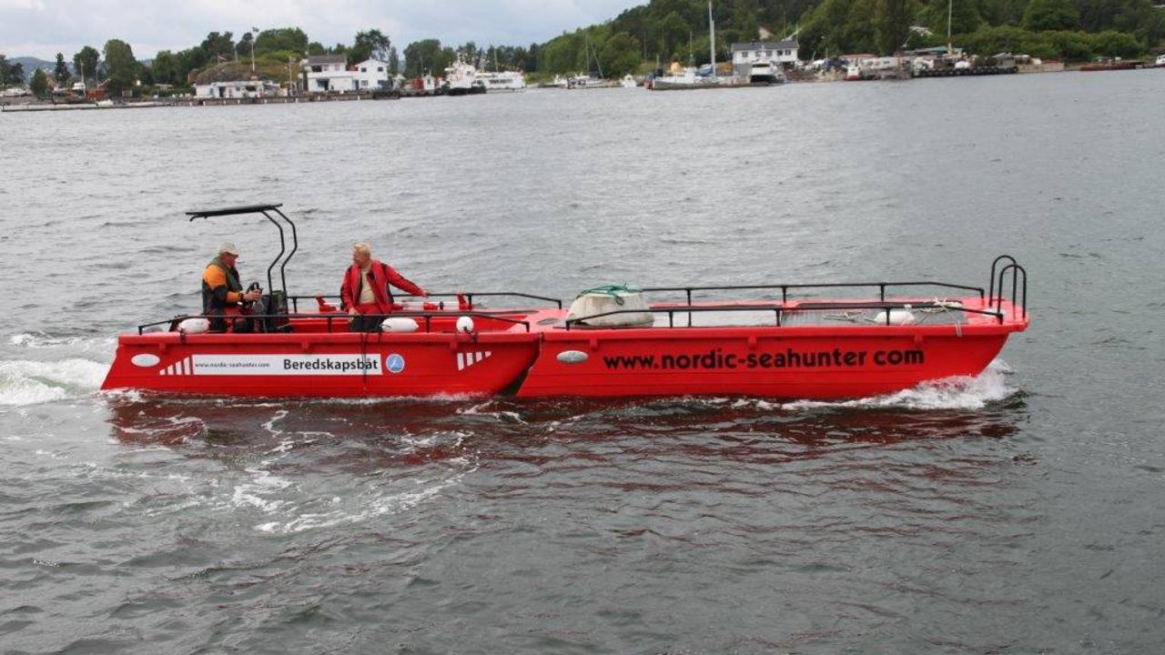 Nordic Seahunter, laget av bedriften Plastoform, er et flerbruksfartøy som kan benyttes i plastopprydding