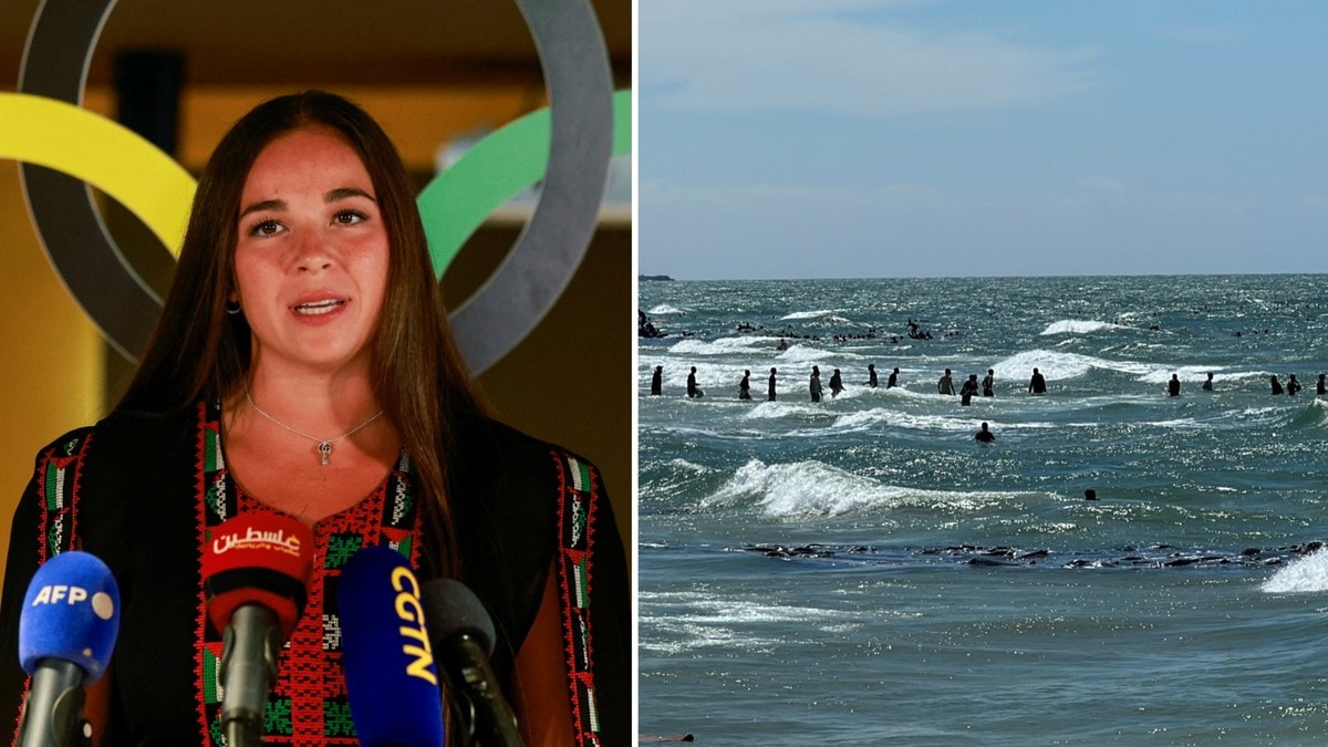 OL-utøvar om skrekkbilda frå heimlandet: – Dei svømmer for å overleve