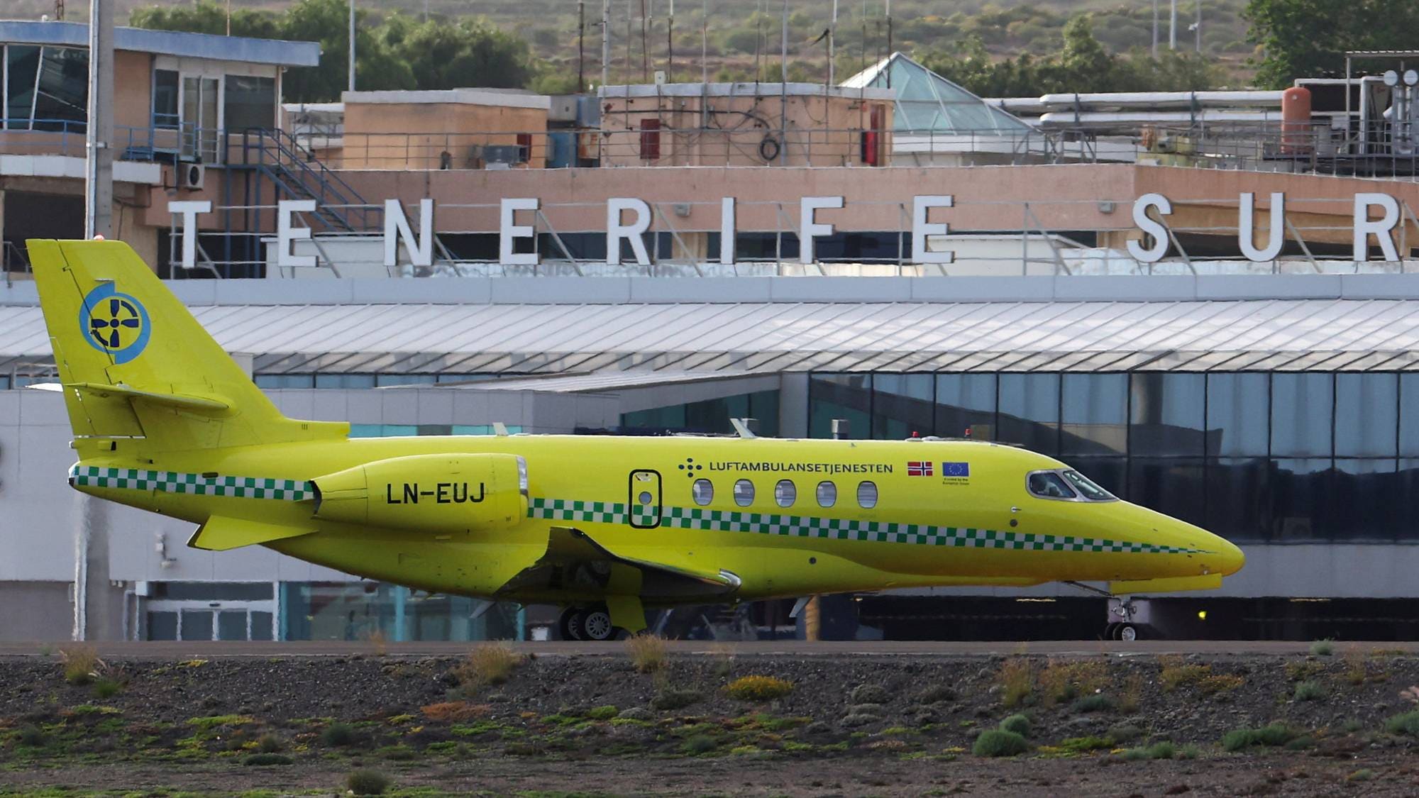 Norsk ambulansefly på plass i Tenerife 