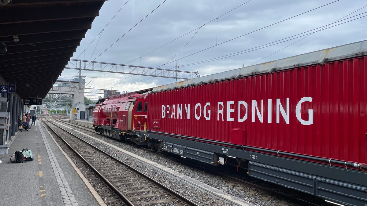 Brann i togtunnel: Store forsinkelser på Drammenbanen