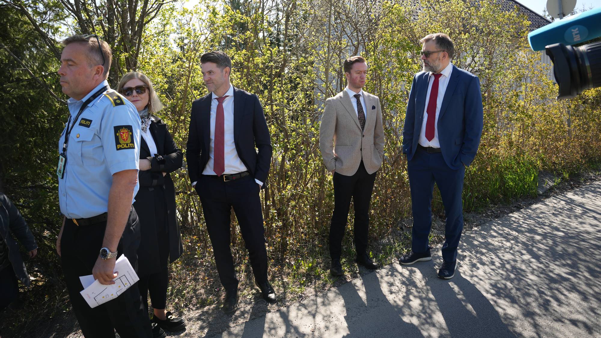 Tingretten på befaring ved åstedet