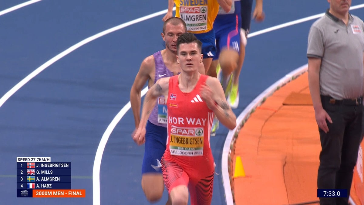 Jakob Ingebrigtsen tar EM-gull på 3000 meter og tangerer rekord