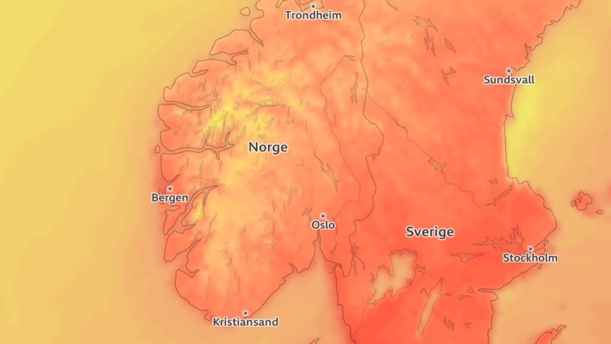 Middelhavs­varme på veg – her kan det bli opp mot 30 grader