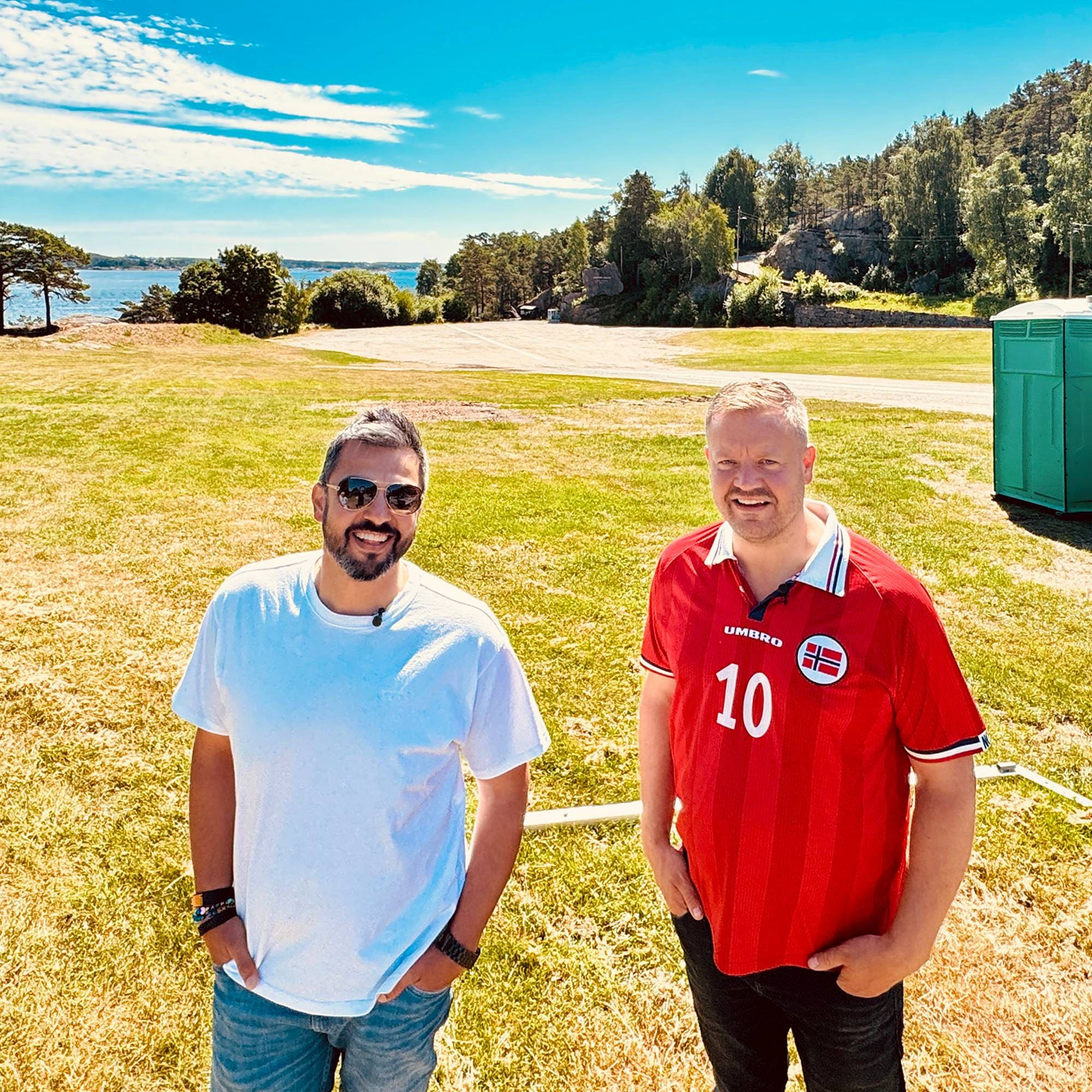 Amir Shafei og Kjetil Åsvald Åsen på Odderøya