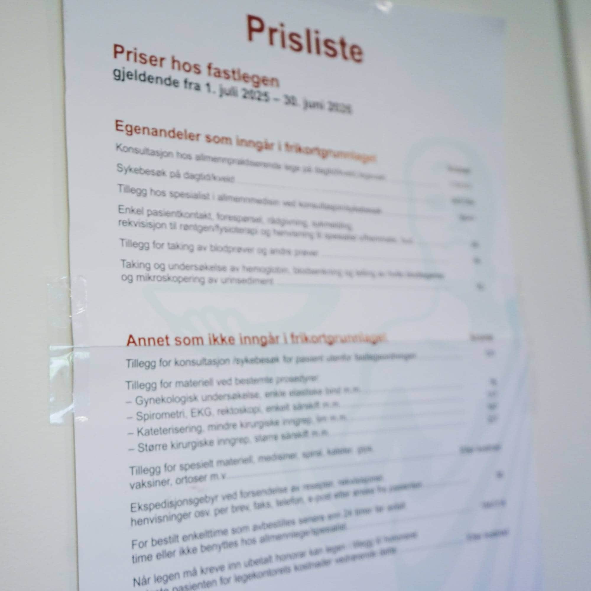 Prisliste
