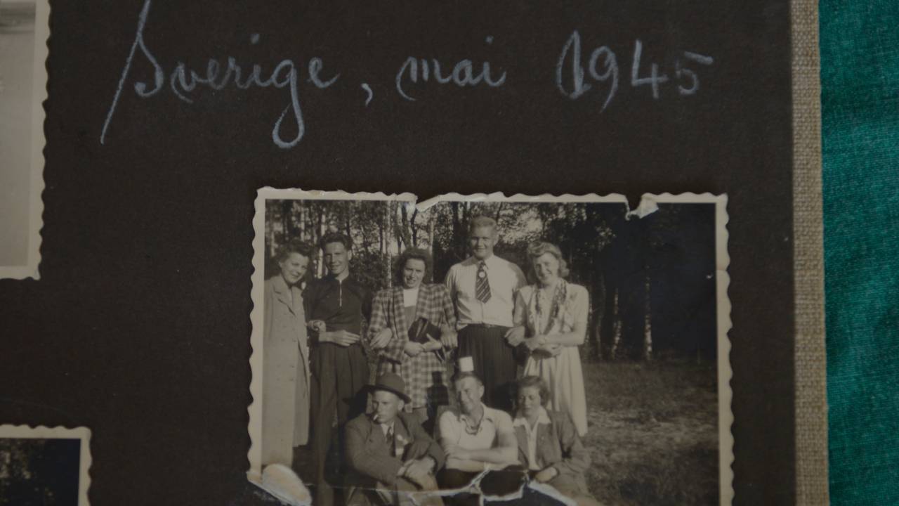 Thorvald i Sverige, mai 1945