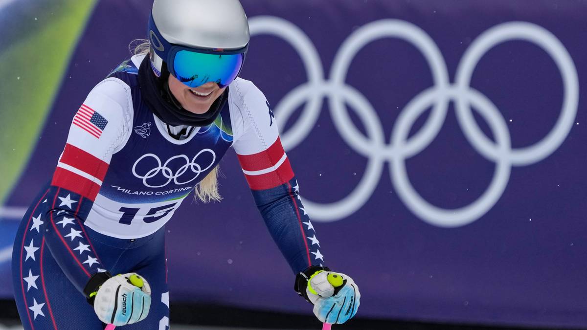 Vonn med mektig OL-trening – viste medaljeform med avrevet korsbånd