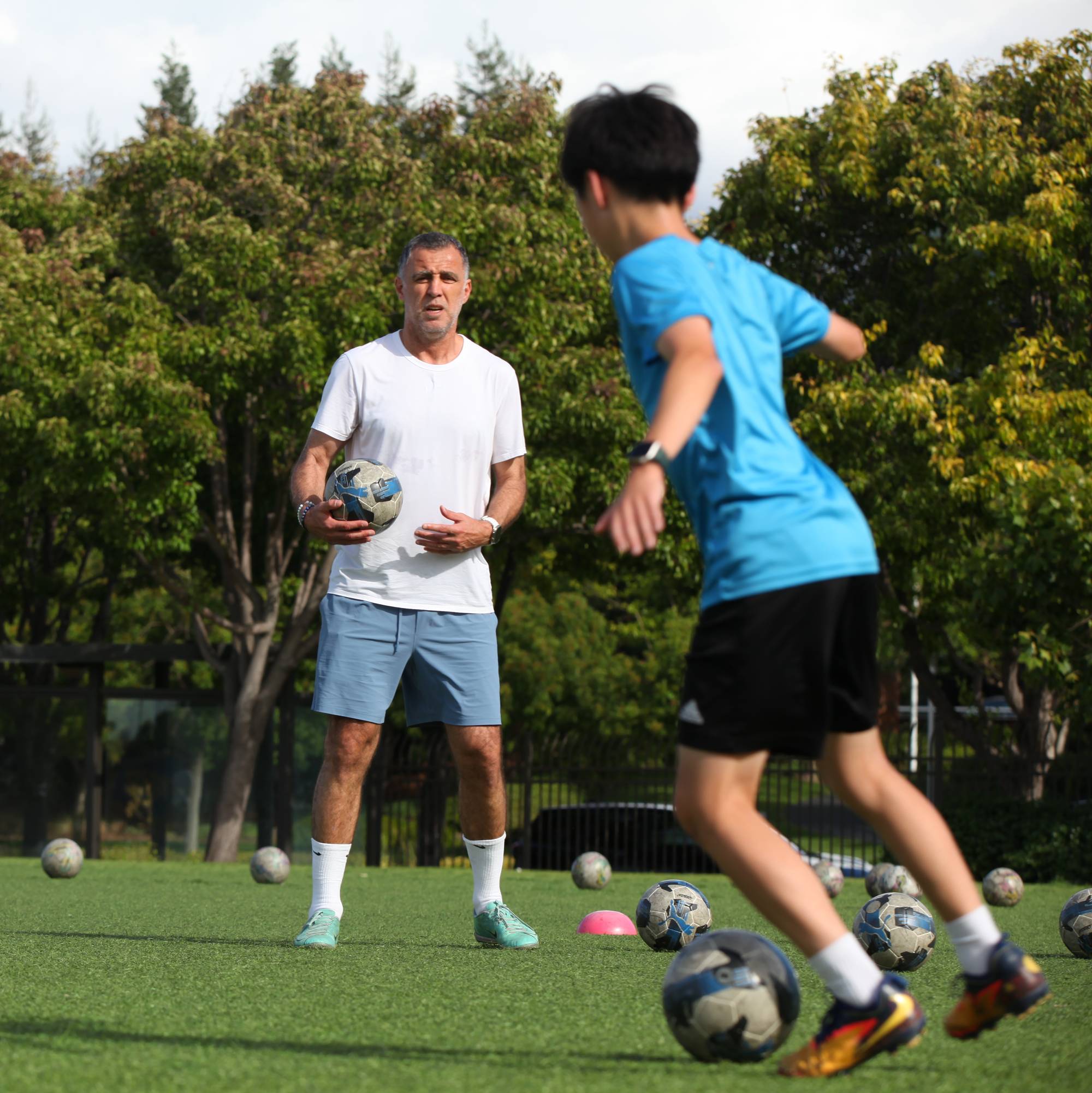 Hakan Sukur på trening.