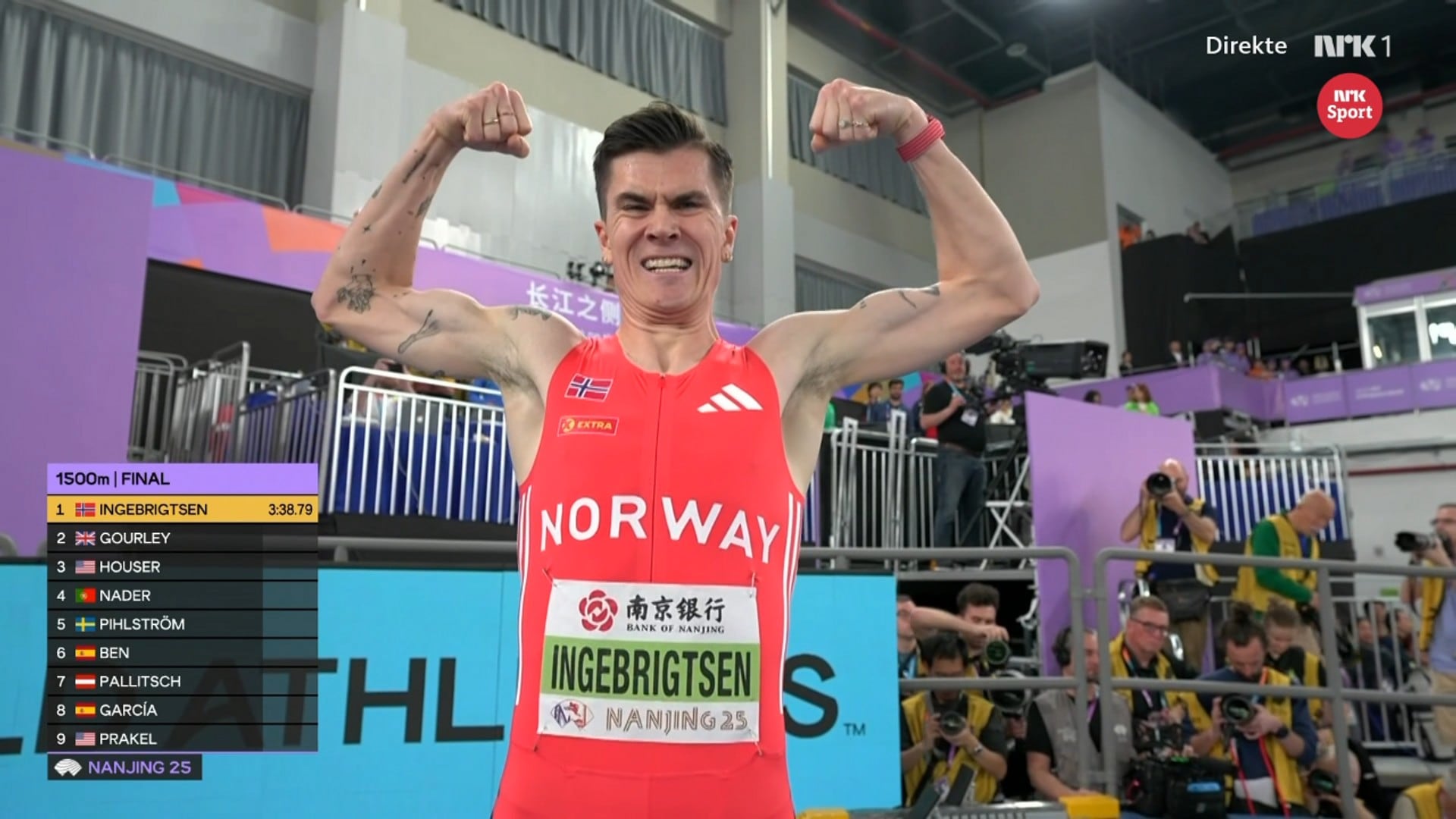 Ingebrigtsen med storeslem i VM: – Kan ikkje bli betre