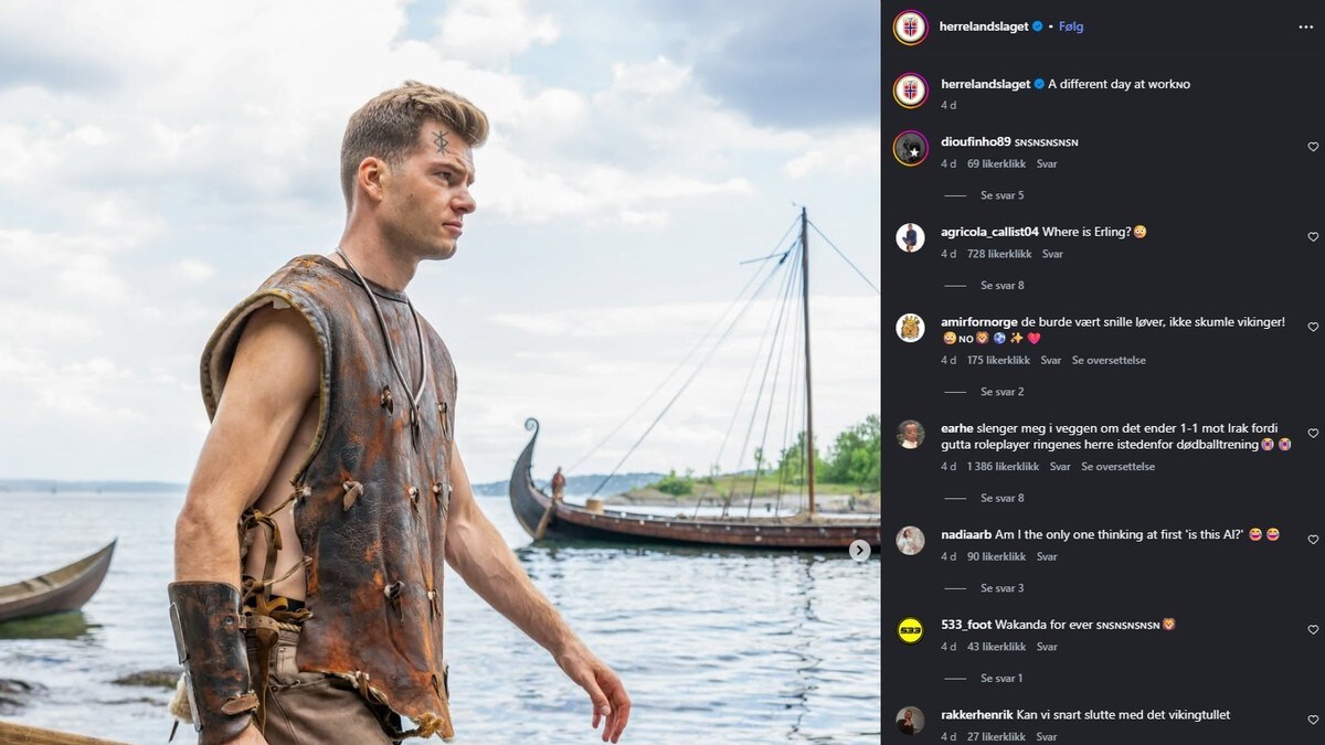 Reagerer på landslagets viking-estetikk: – Andeby-versjon av norsk kultur