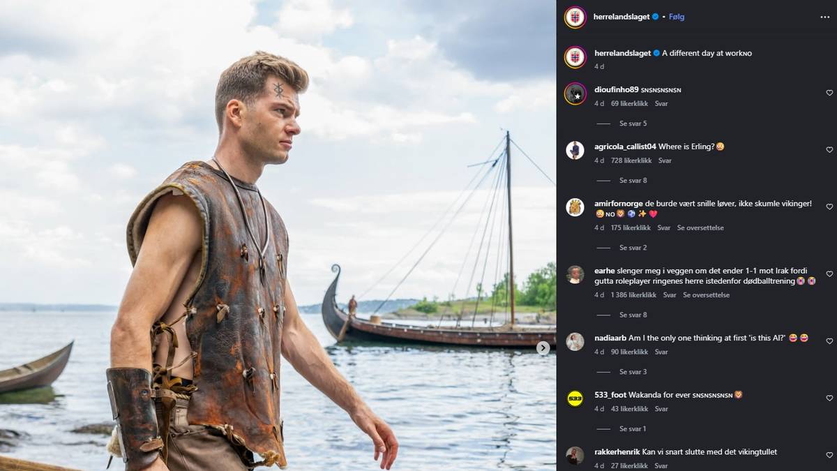 Reagerer på landslagets viking-estetikk: – Andeby-versjon av norsk kultur