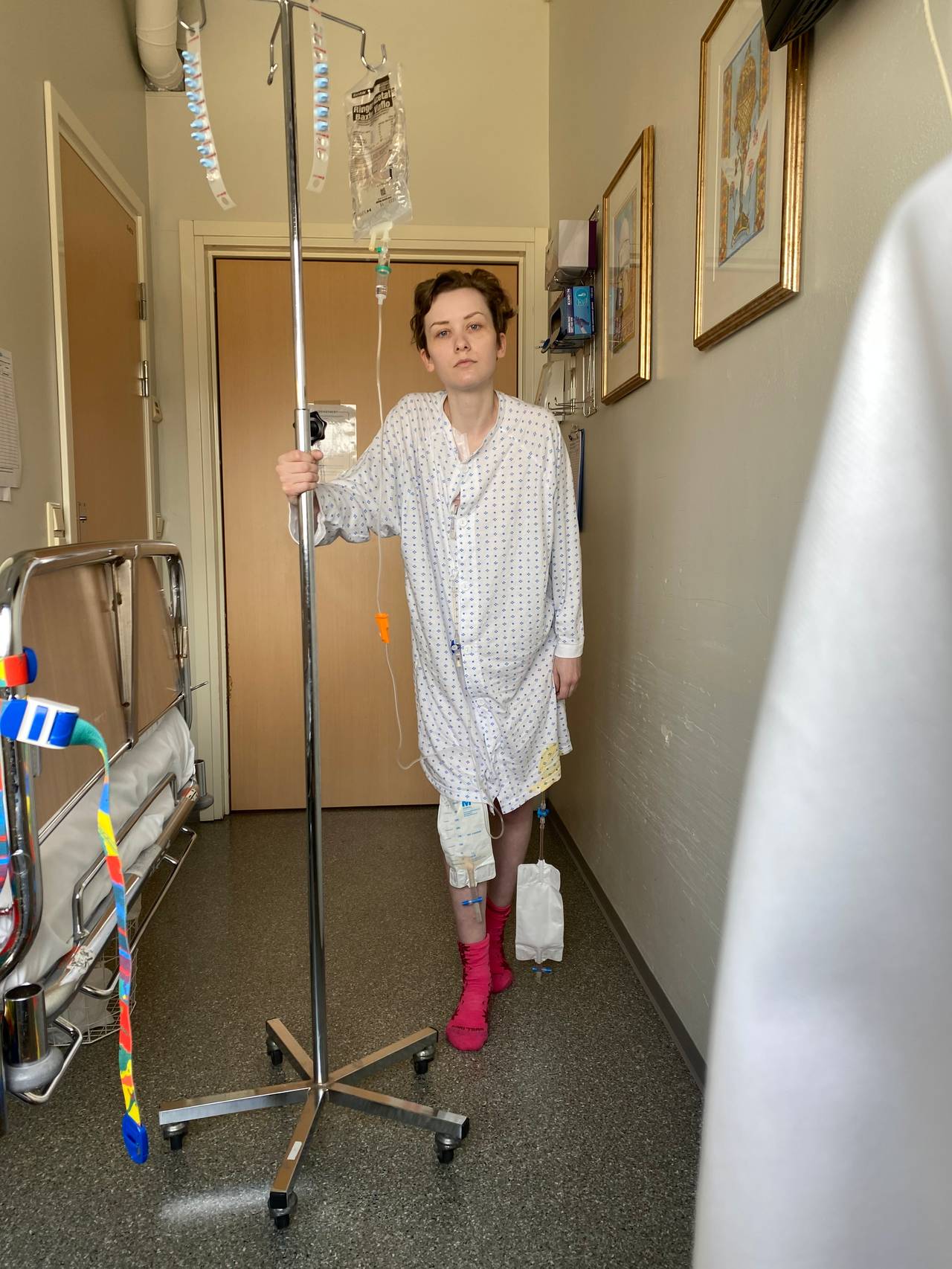 Ida Bjørkvold på sjukehuset