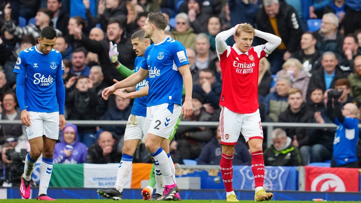 Ødegaard og Arsenal snublet - tapte mot Everton