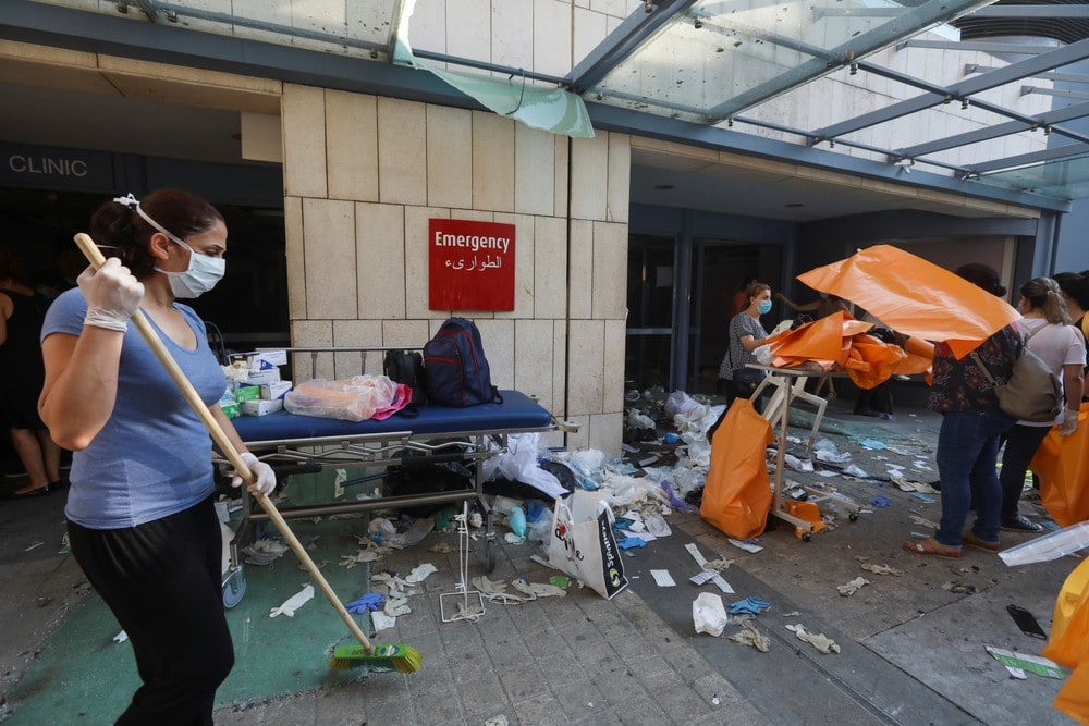 Tre sykehus ødelagt etter eksplosjonen i Libanon