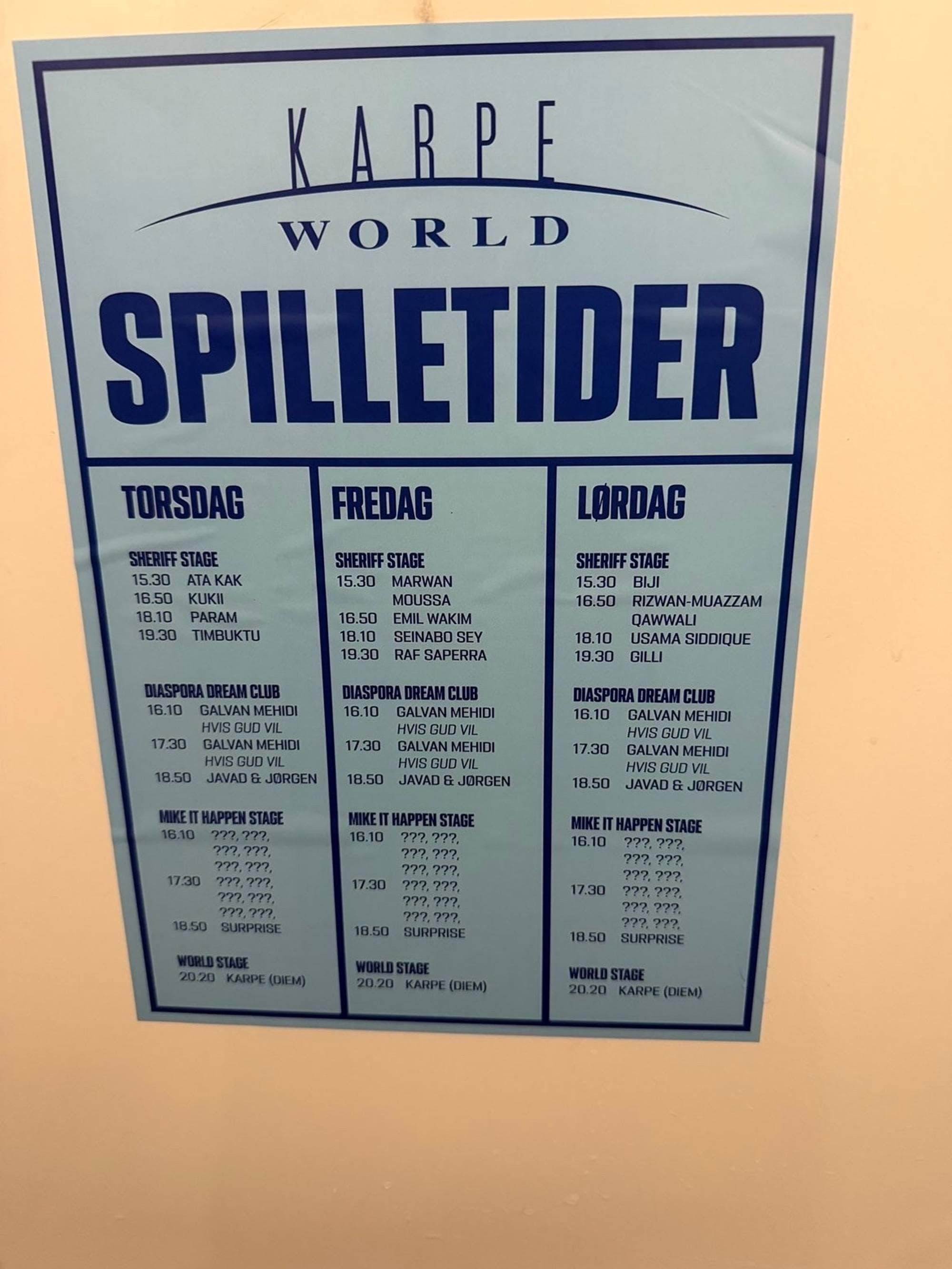Spilleplan Karpe