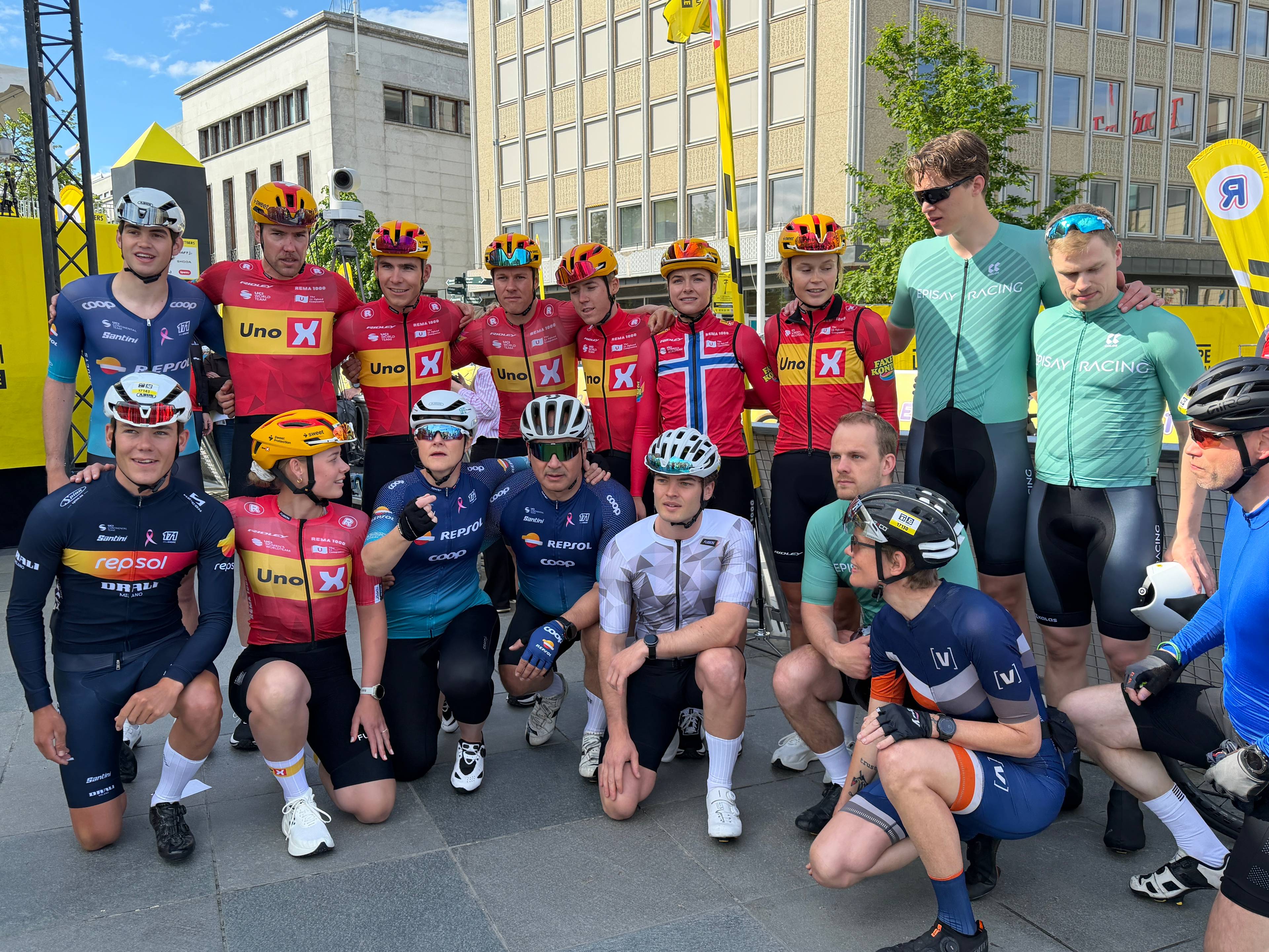 Team Uno X  på L'Etape i Trondheim