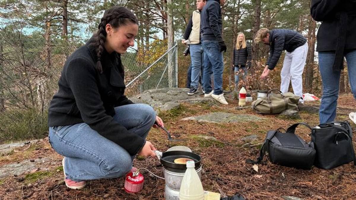 Elever uten strøm og vann