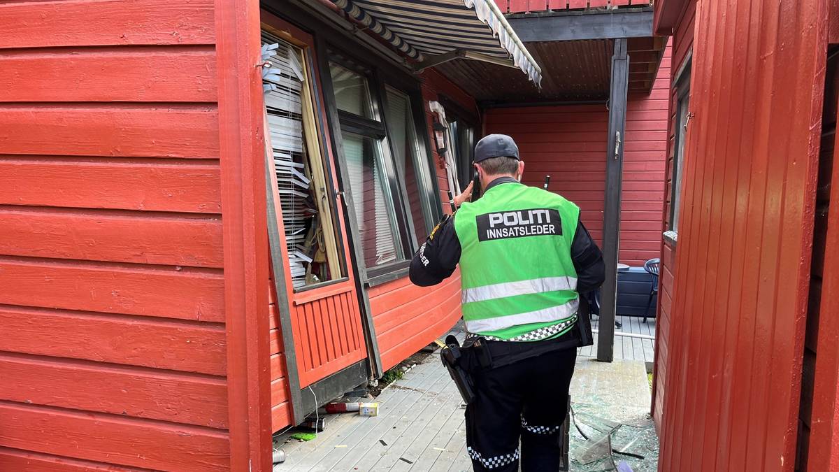 Veggen ble blåst ut i gasseksplosjon i leilighet i Drammen