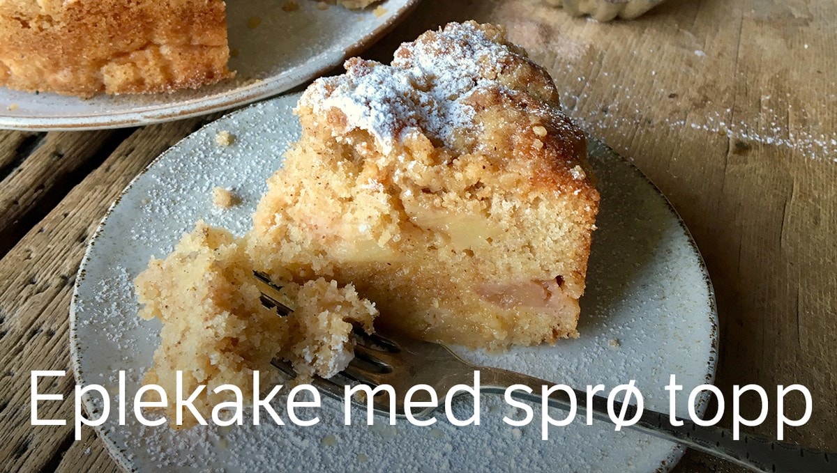 Kremet Smuldre Eplekake