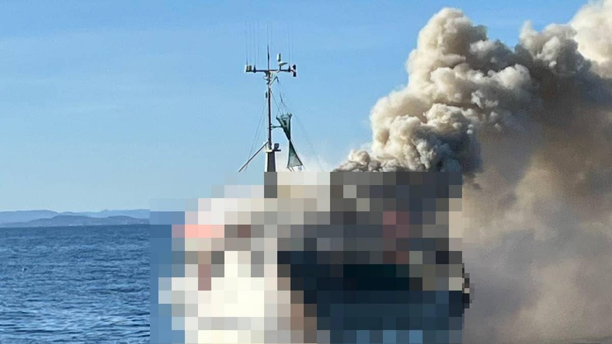 Brann i fiskebåt ved Færder fyr – skipper til sykehus