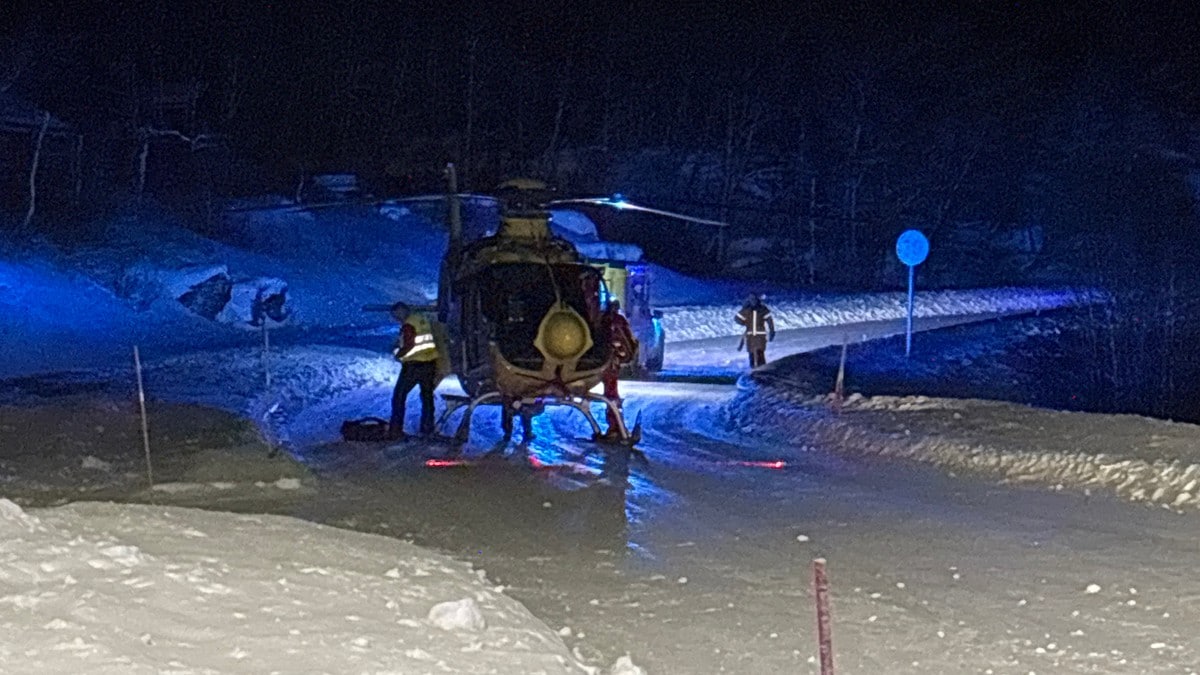 Ein til sjukehus etter frontkollisjon på Hardangervidda