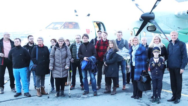 Passasjerene på det aller siste flyet fra Framnes lufthavn Narvik