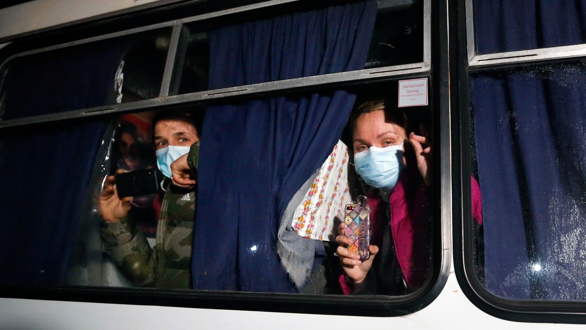 Wuhan-evakuerte angrepet i Ukraina