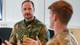 Rune Stoltz Bertinussen / NTB Kronprins Haakon besøker Nato-øvelsen Cold Response i Camp Viking på Skjold.